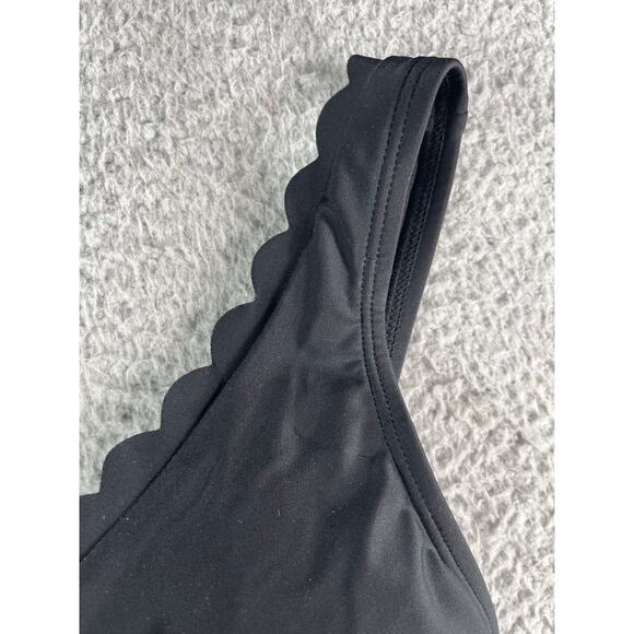 Kona Sol One Piece Swimsuit Womens Small Black Drawstring Detailed Swimwear NWT - Picture 5 of 11